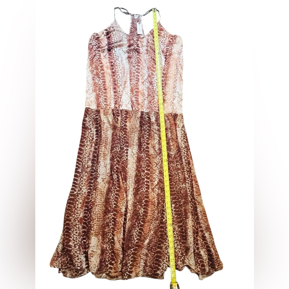 Anthropologie Sleeveless Sheer Midi Dress XL Women's Casual Printed NWT - Picture 7 of 15